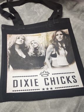 Black Graphic Tote Bag. 13x15
